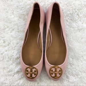 tory burch seashell pink flats